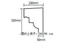 产品分解图型 - 檐口线，型号：SX311-YK-3，规格：230x310mm(3) - 江门三象EPS建材 jm.sx311.cc